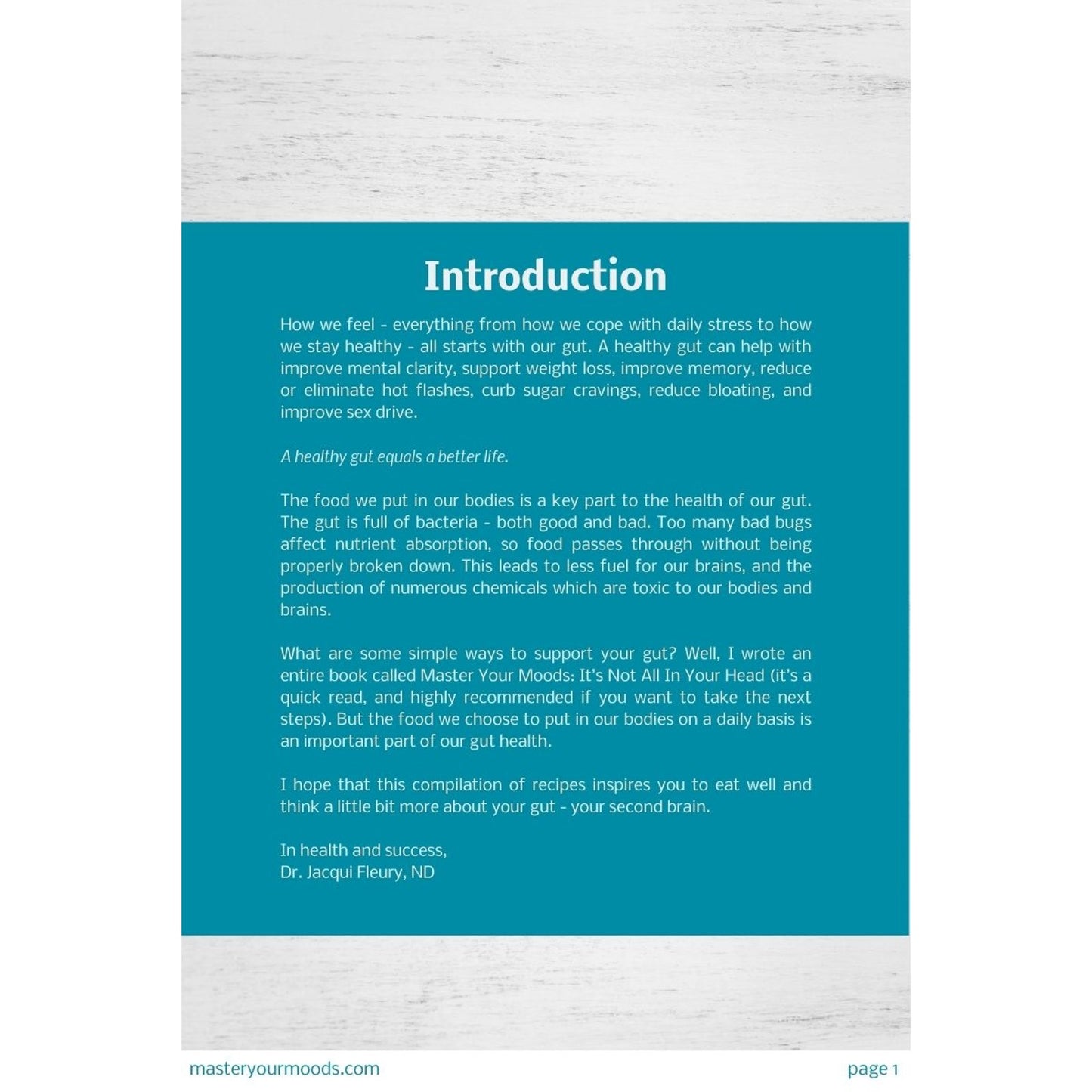 The Sludge Gut-Friendly Recipe Book Vol. 1 Introduction