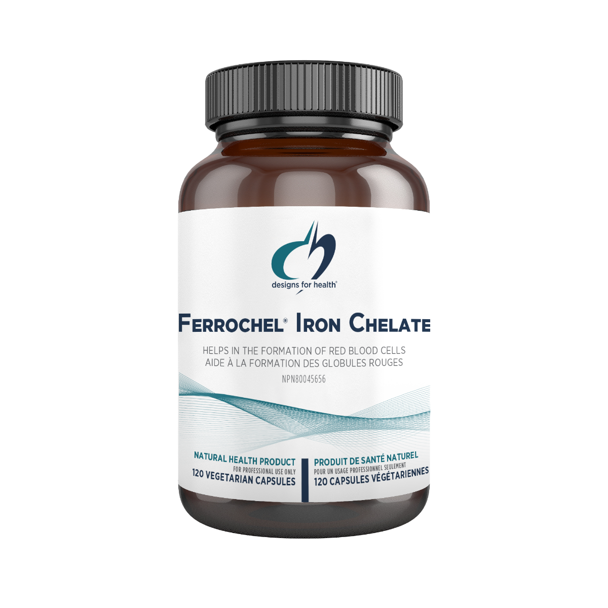 Designs for Health Ferrochel Iron Chelate 120 Vegetarian Capsules