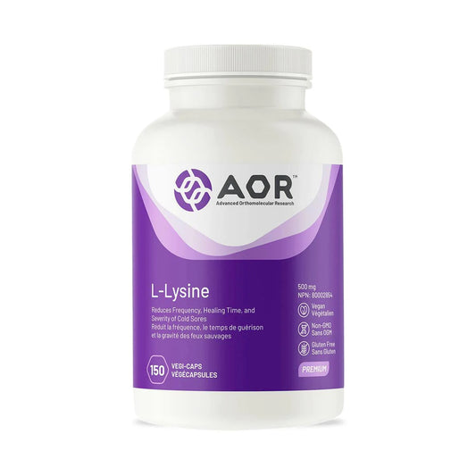 AOR L-Lysine 150 Vegetarian Capsules
