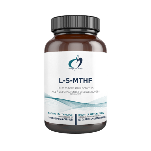 Designs for Health L-5-MTHF 120 Vegetarian Capsules