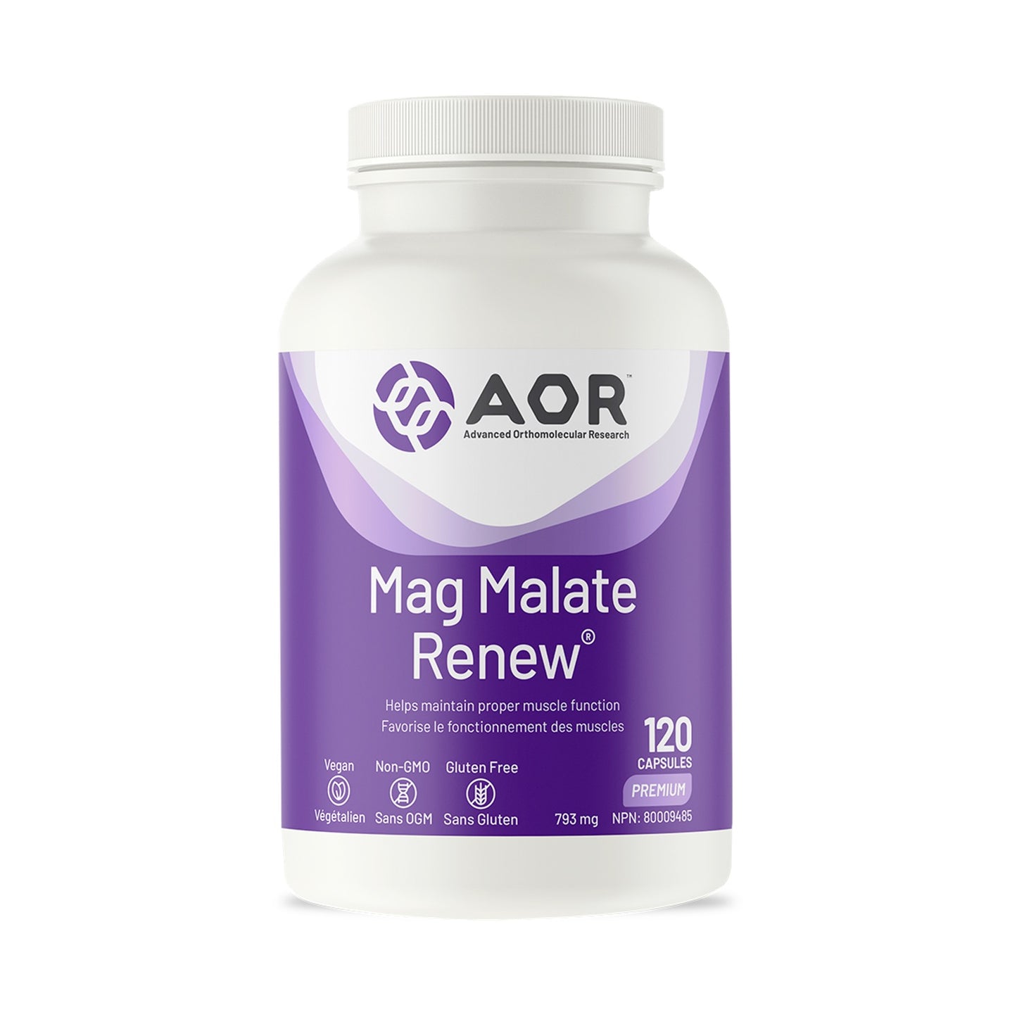 AOR Mag Malate Renew 120 Vegetarian Capsules