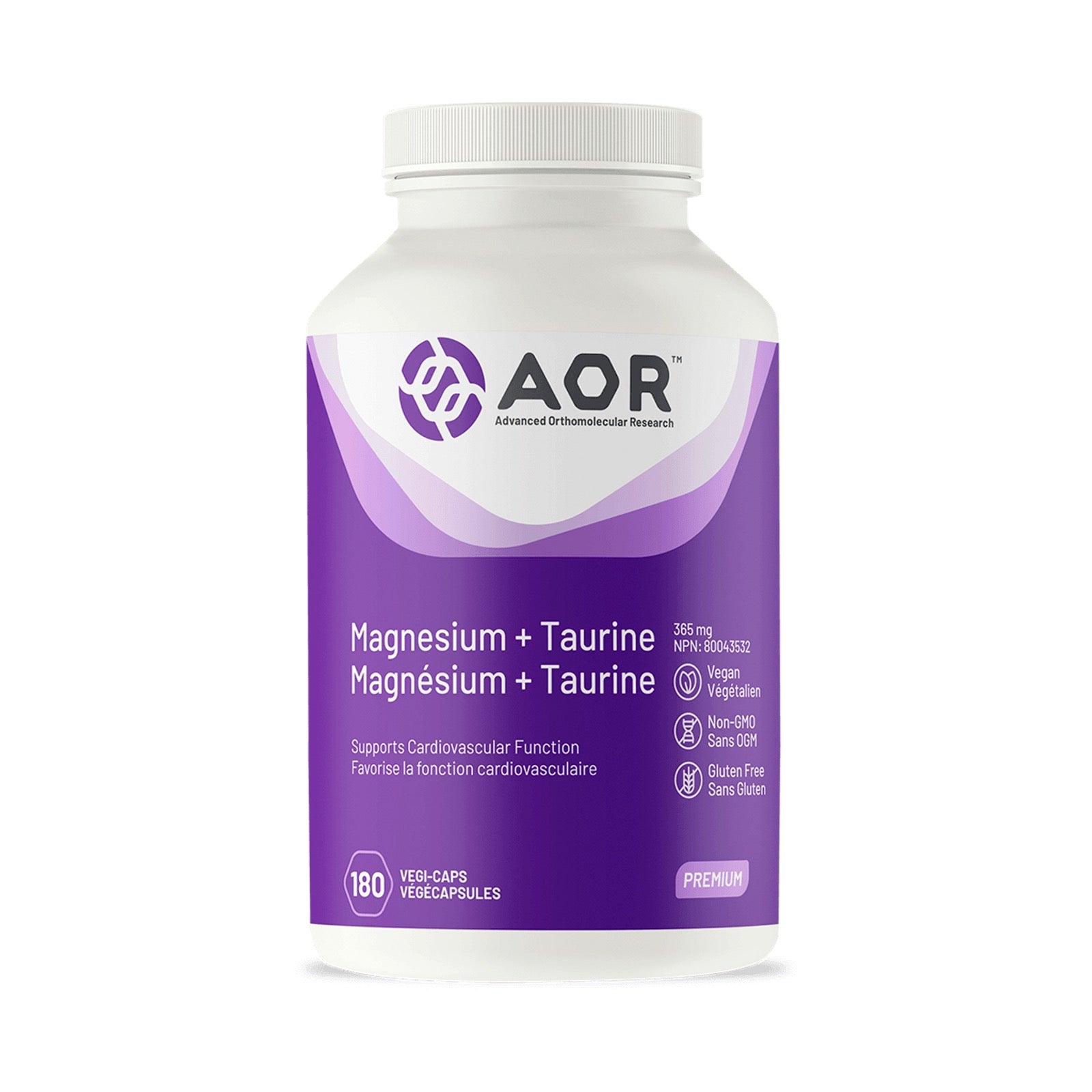 AOR Magnesium + Taurine 180 Vegetarian Capsules – True Potential Health ...