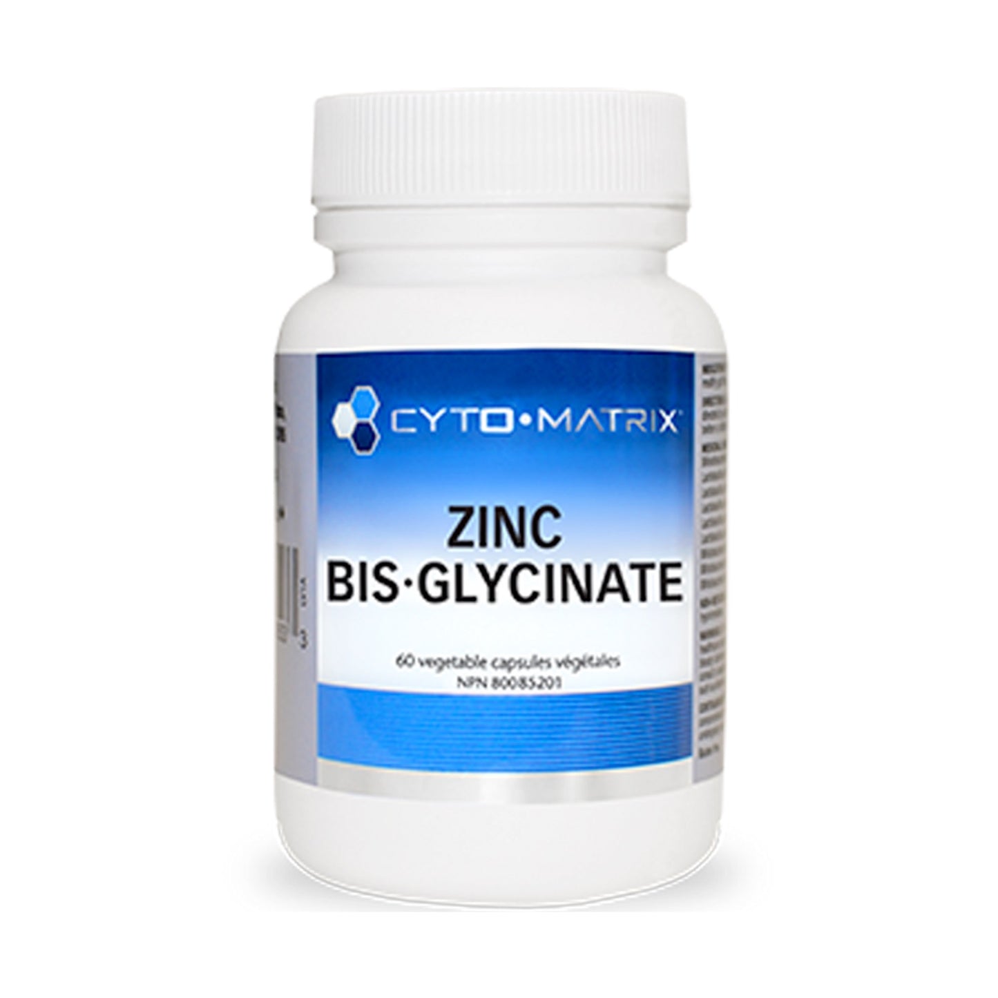 Cyto-Matrix Zinc Bis-Glycinate 60 Vegetable Capsules