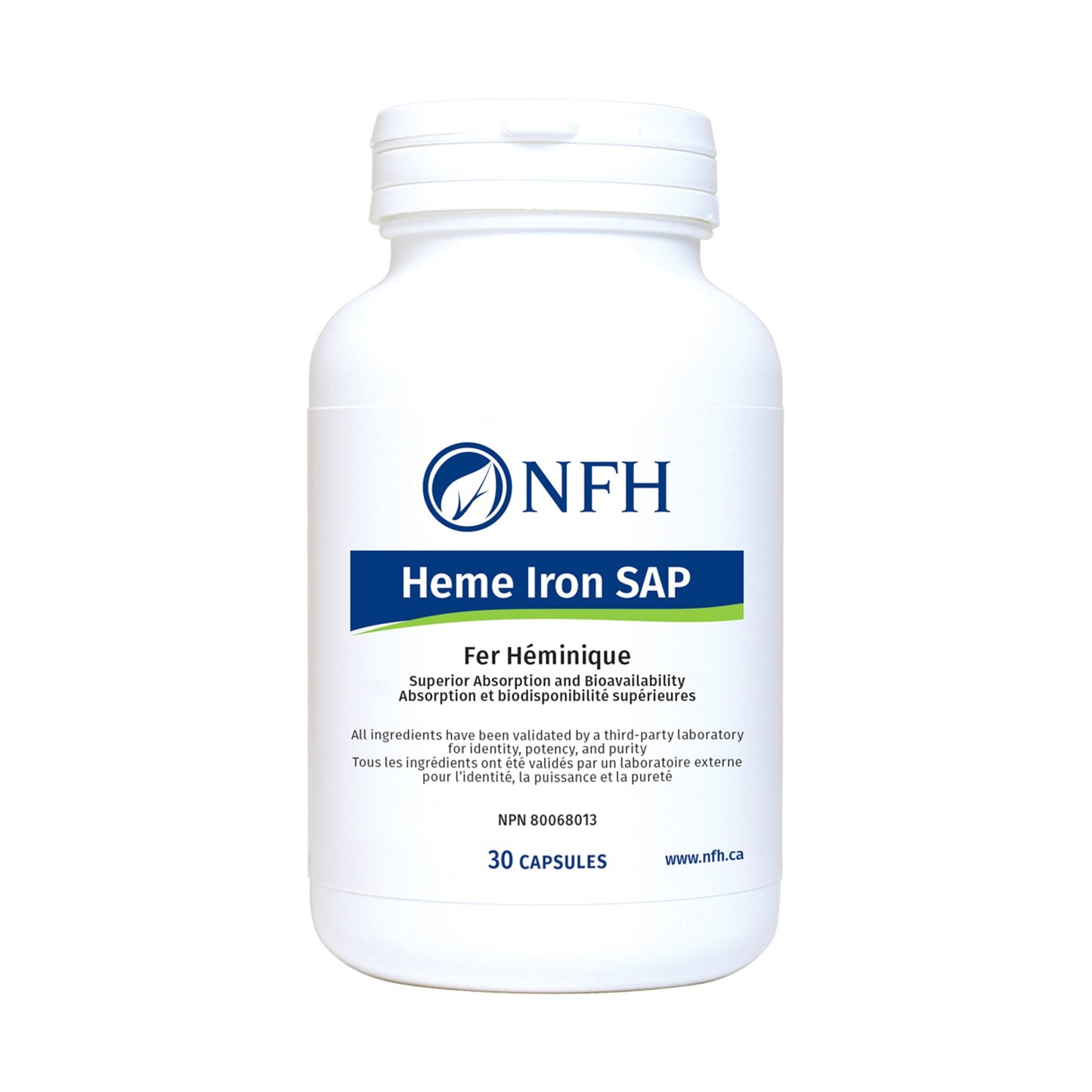 NFH Heme Iron SAP 30 Vegetable Capsules