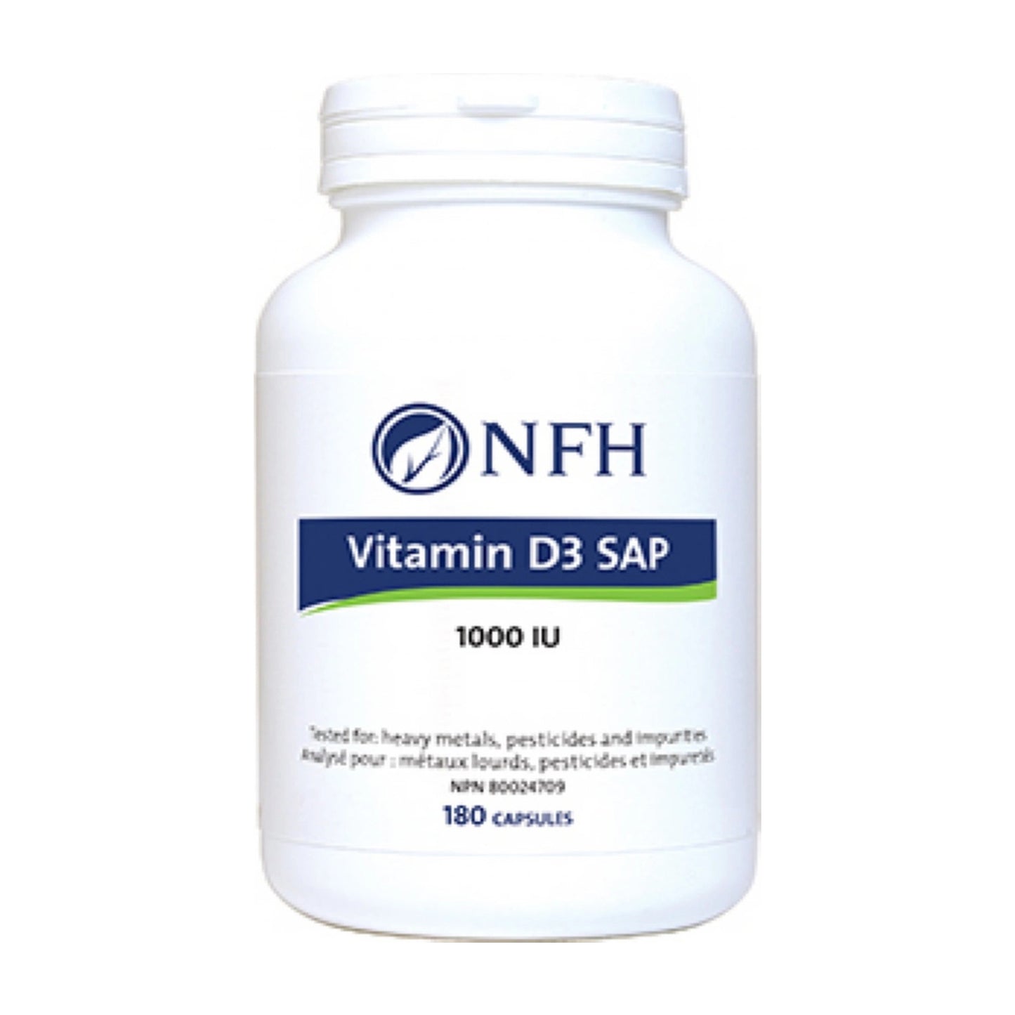 NFH Vitamin D3 SAP 180 Capsules